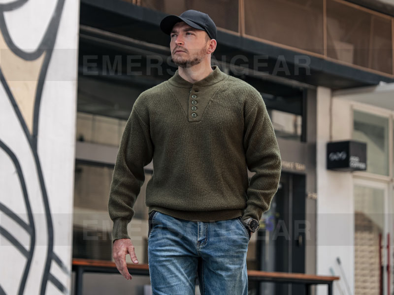 سترة إيمرسونجير ريترو ستايل الدافئة للعمل برقبة عالية 'ثعلب الثلج'