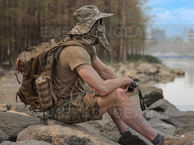 إيمرسونجير UV100+ قبعة بوني متعددة الوظائف قابلة للفصل 'سحلية مزركشة'