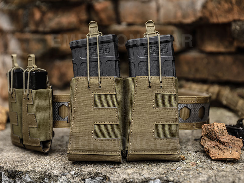 emersongear 'v-edge ' حقيبة مجلة بندقية مزدوجة لمدة 5.56 7.62