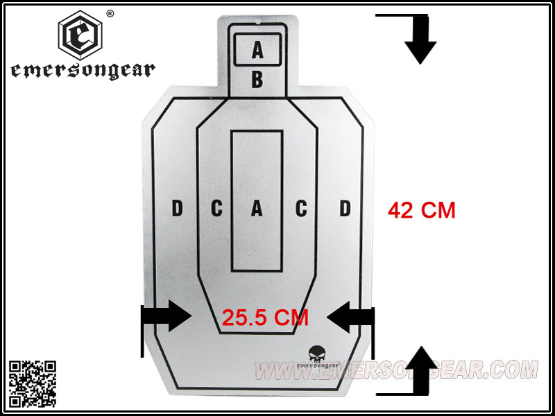 هدف الرماية المصنوع من الألومنيوم من EmersonGear IDPA