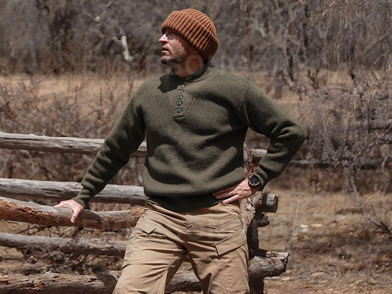 سترة إيمرسونجير ريترو ستايل الدافئة للعمل برقبة عالية 'ثعلب الثلج'