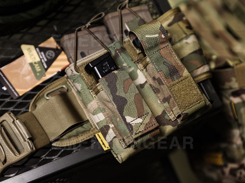 حقيبة مجلة Emersongear Army Military 5.56 بندقية ومسدس مزدوجة مفتوحة من الأعلى